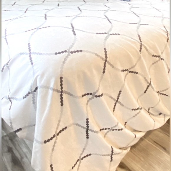 Coleman Other Rv Comforter Queen Short Beige W Gray Pattern Euc